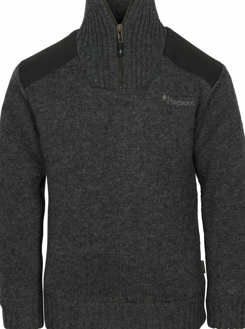 Pinewood Kids' Hurricane Sweater Dark Grey Melange
