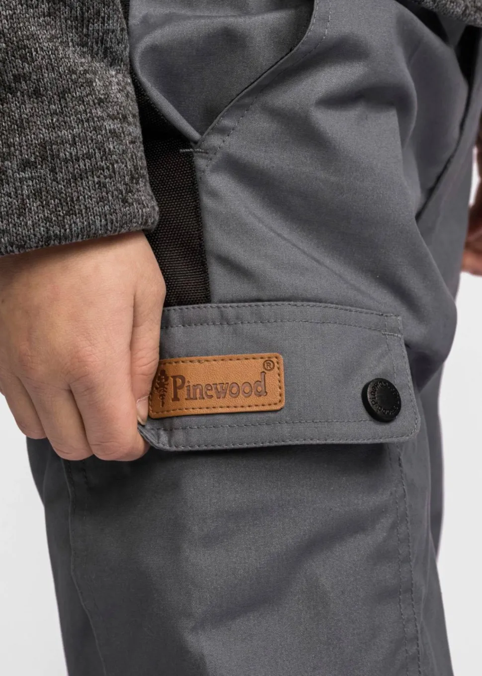Pinewood Kids' Lappland Trousers Storm Blue/Black