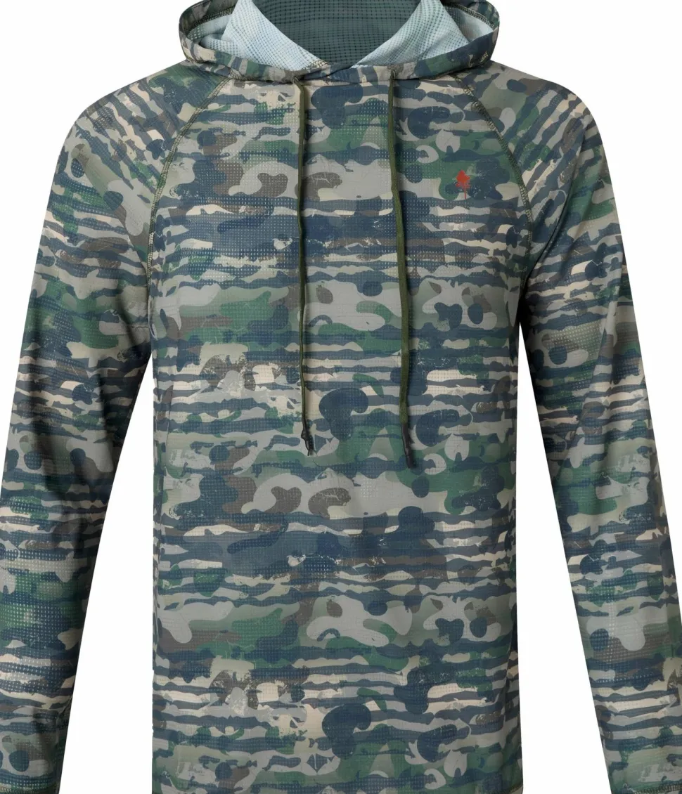 Pinewood Men's Air Vent Hoodie Green Camou