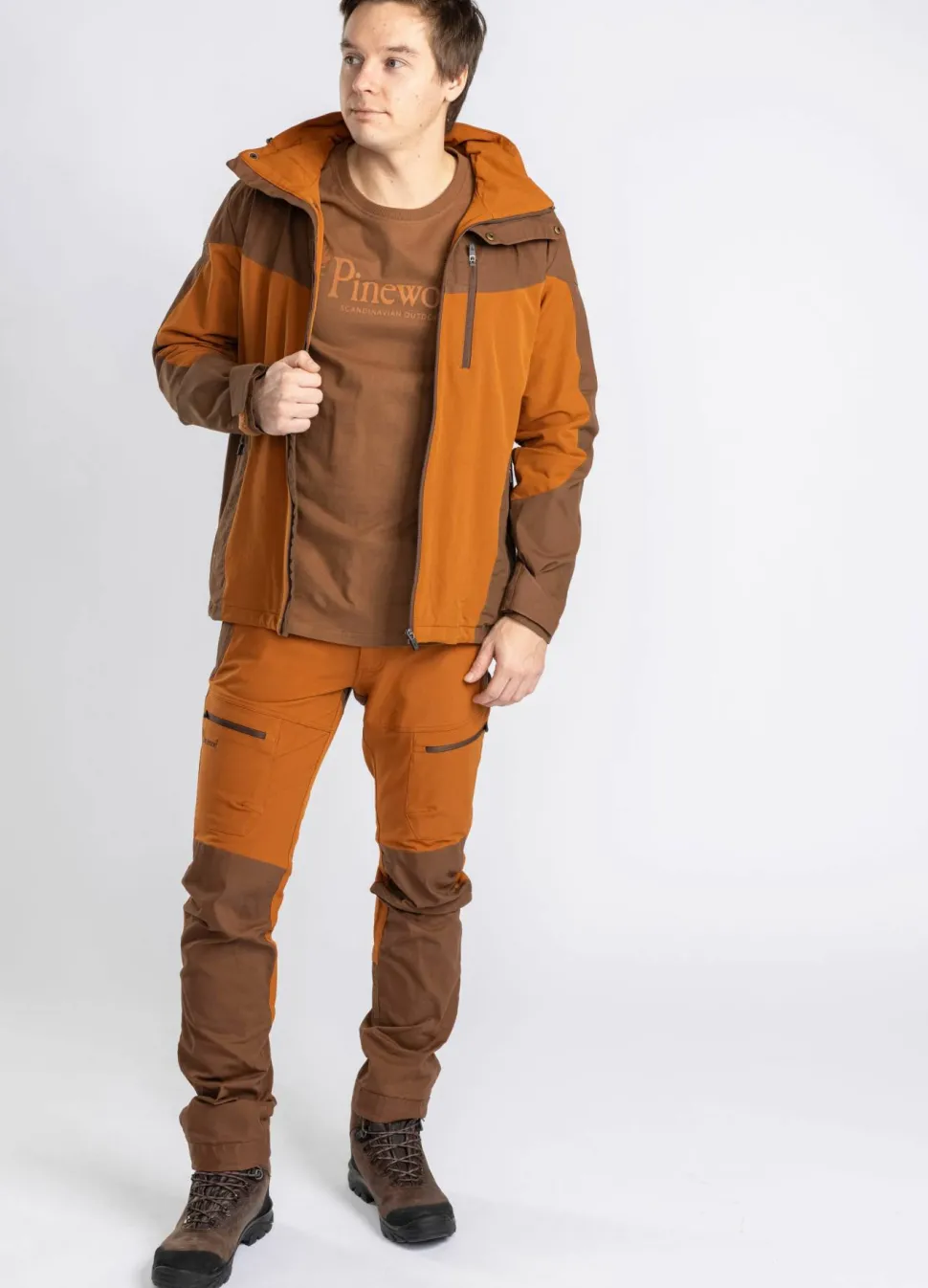 Pinewood Men's Finnveden Hybrid Extreme Trousers Fudge/Nougat