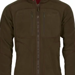 Pinewood Men's Furudal Reversible Fleece Jacket Hunting Brown/Red