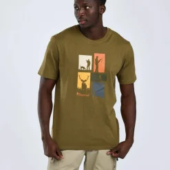 Pinewood Men's Hunting T-Shirt Olive Melange
