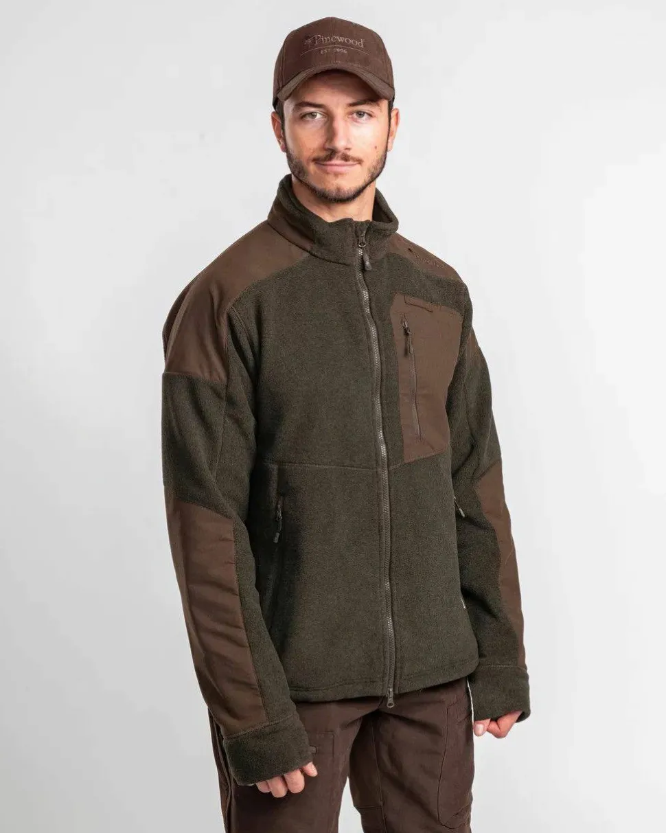Pinewood Men's Småland Forest Fleece Jacket Hunting Green