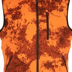 Pinewood Men's Småland Reversible Vest Strata Blaze/Huntig Green