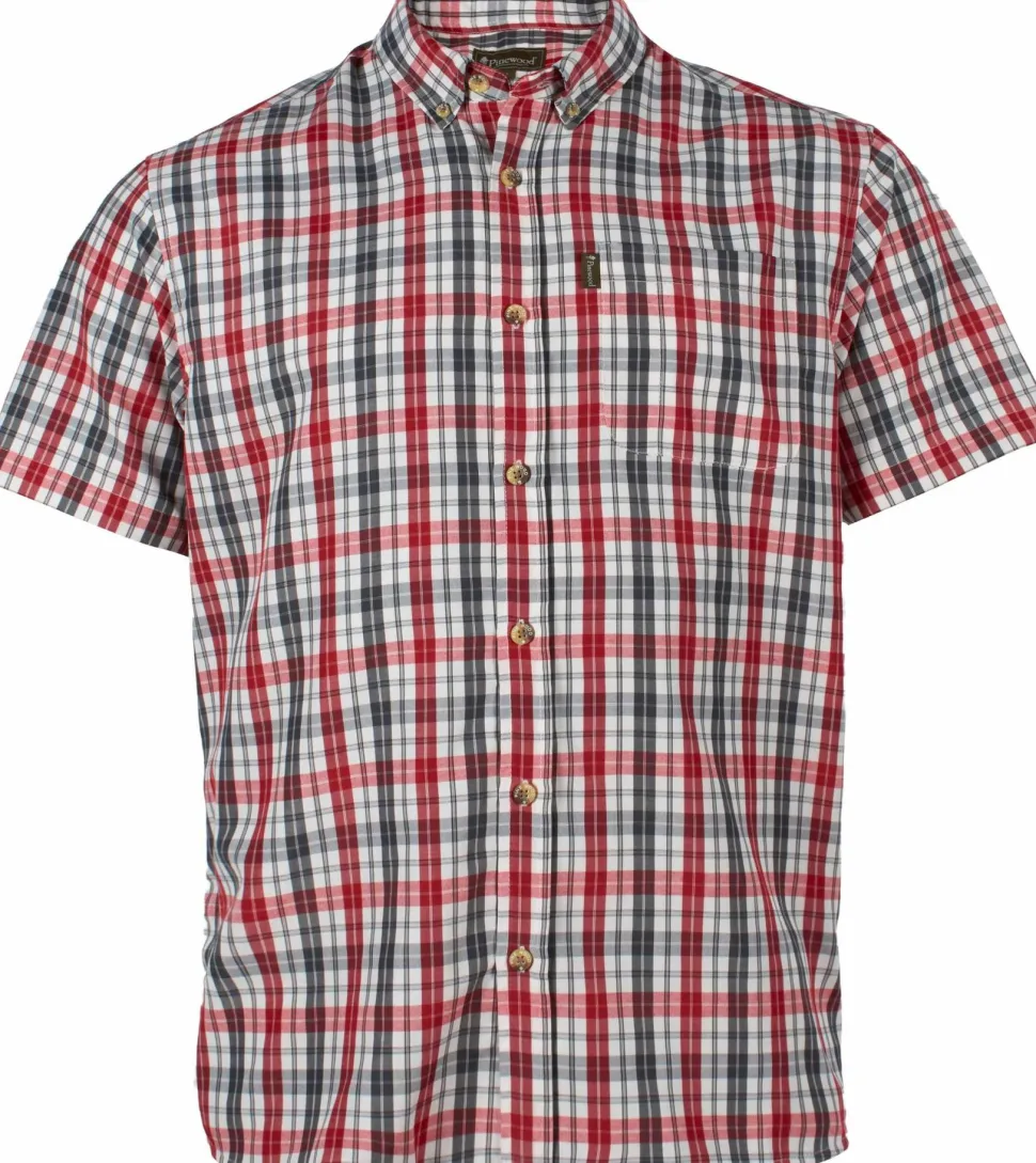 Pinewood Men's Summer Shirt Red/Grey