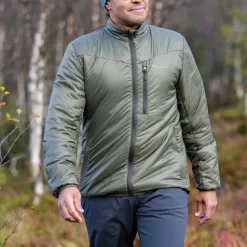 Pinewood Men's Wool Insulated Midlayer Jacket Moss Green