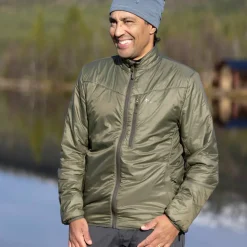 Pinewood Men's Wool Insulated Midlayer Jacket Moss Green