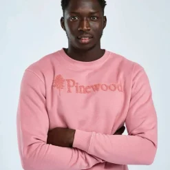 Pinewood Unisex Värnamo Pinewood Logo Sweater Dusty Pink