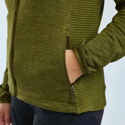Pinewood Women's Abisko Fleece Jacket Olive Green