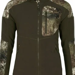 Pinewood Women's Småland Hunters Camou Fleece Jacket H.Brown/Strata