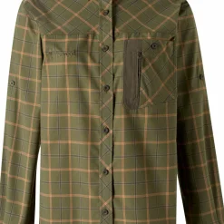 Pinewood Women's Wolf Shirt Green/terracotta
