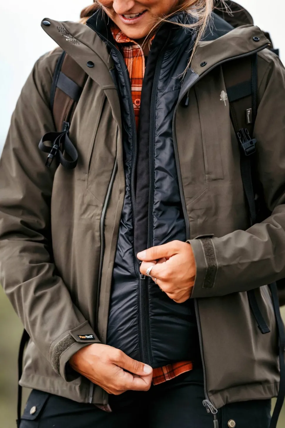Pinewood Women's Wool Insulated Midlayer Jacket Black