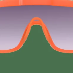 POC Devour Mid Bike Sunglasses Fluo. Orange Translucent/Clarity Road/Partly Sunny Gold