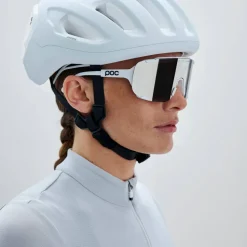 POC Devour Mid Bike Sunglasses Hydrogen White/Clarity Road/Sunny Silver