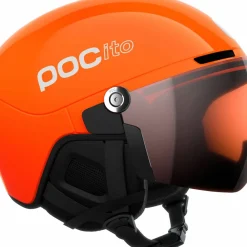POC Kids' Pocito Obex Visor Fluorescent Orange/Clarity Pocito/Partly Sunny/Light Orange