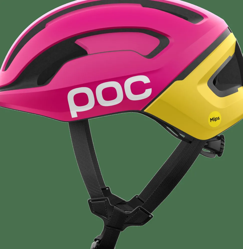 POC Omne Air Mips Cycling Helmet Rhos Red Matt/Citrine Yellow Matt