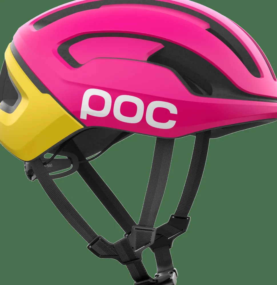 POC Omne Air Mips Cycling Helmet Rhos Red Matt/Citrine Yellow Matt