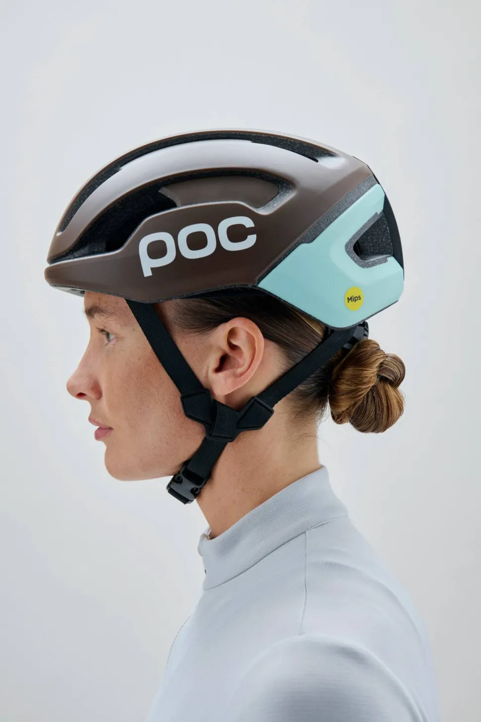 POC Omne Air Mips Cycling Helmet Bronzite Brown Matt/Lazurite Blue Matt