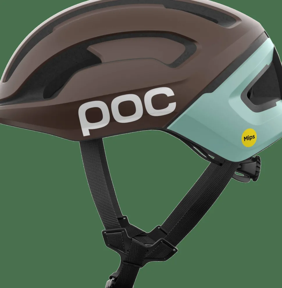 POC Omne Air Mips Cycling Helmet Bronzite Brown Matt/Lazurite Blue Matt