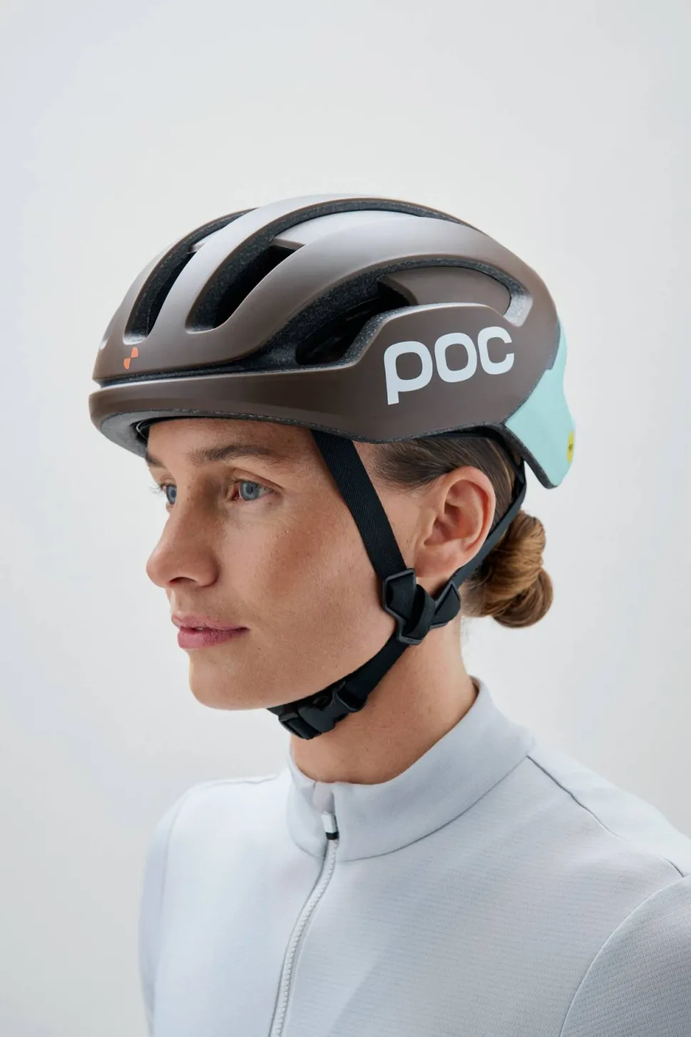 POC Omne Air Mips Cycling Helmet Bronzite Brown Matt/Lazurite Blue Matt