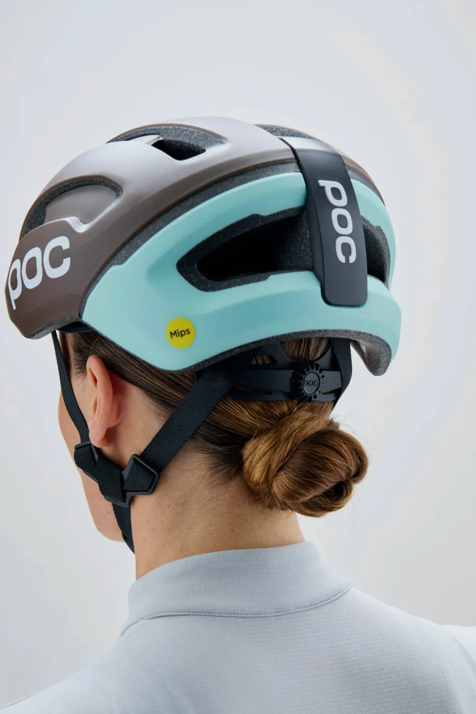 POC Omne Air Mips Cycling Helmet Bronzite Brown Matt/Lazurite Blue Matt