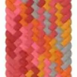 Polar Braided Yarn Wristband, 20 mm Red