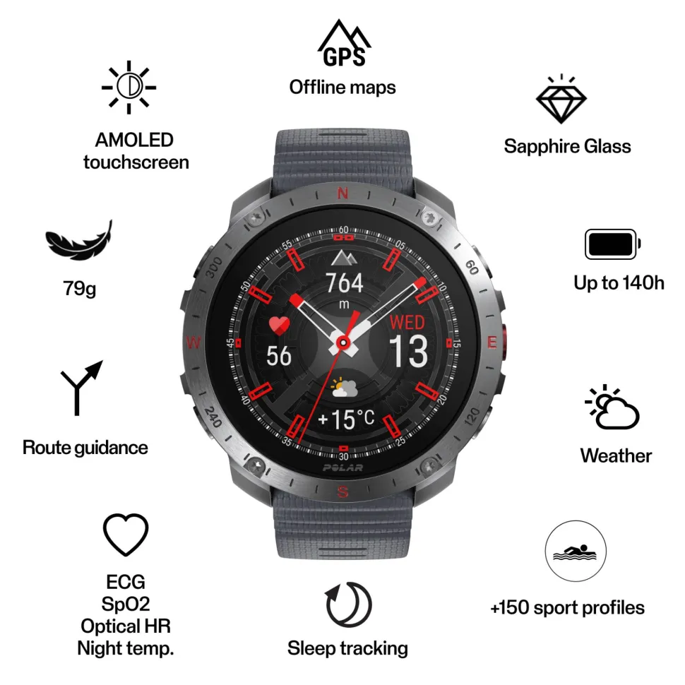 Polar Polar Grit X2 Pro Stone Gray