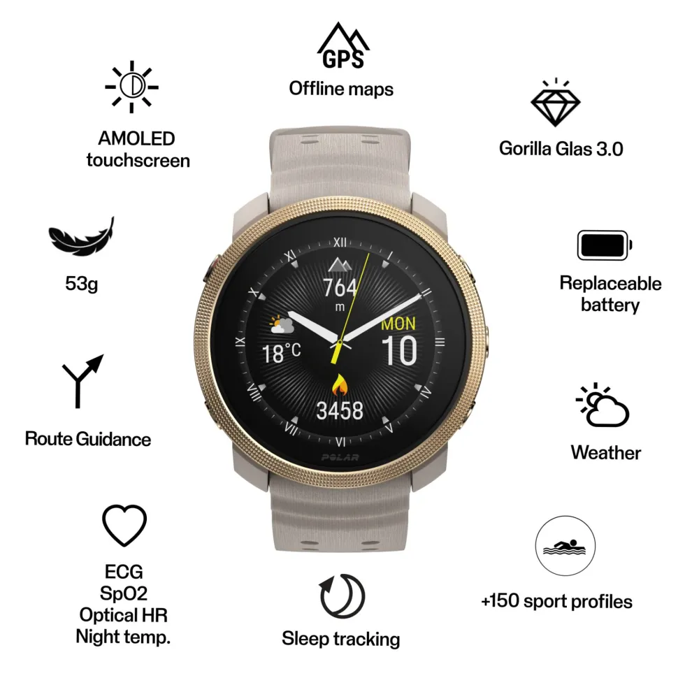 Polar Vantage M3 Greige Sand