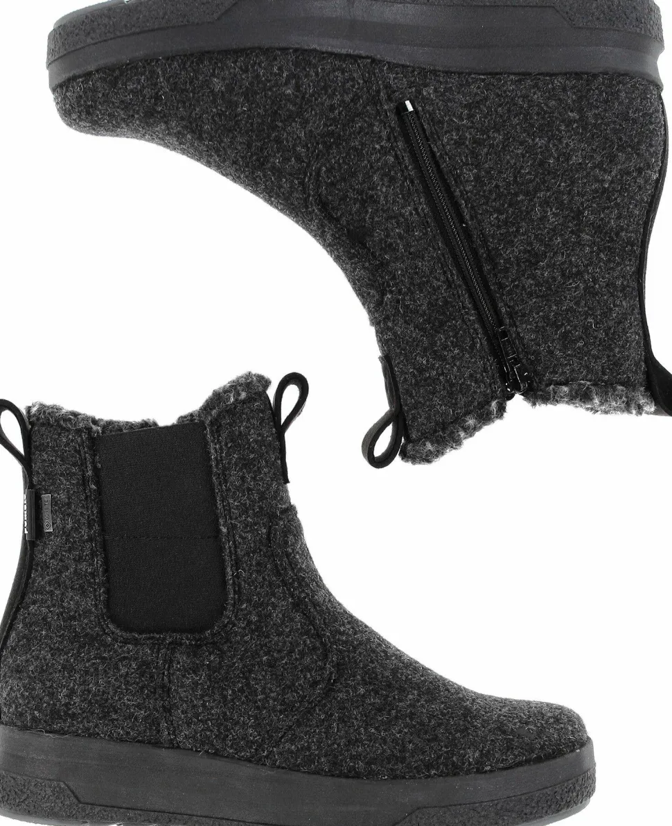 Pomar Women´s Kevo GORE-TEX Ankle Boot Granit Felt/black Micro