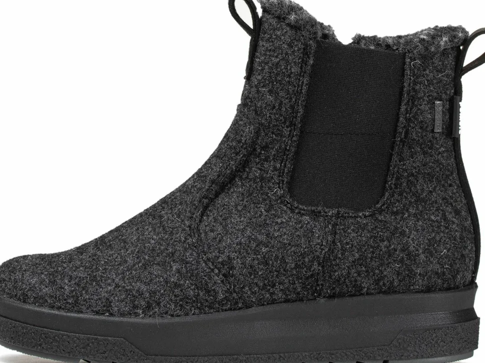 Pomar Women´s Kevo GORE-TEX Ankle Boot Granit Felt/black Micro