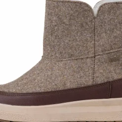 Pomar Women's Niva GORE-TEX Ankle Boot Sand Felt/vivian Brown/fur