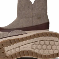 Pomar Women's Niva GORE-TEX Ankle Boot Sand Felt/vivian Brown/fur