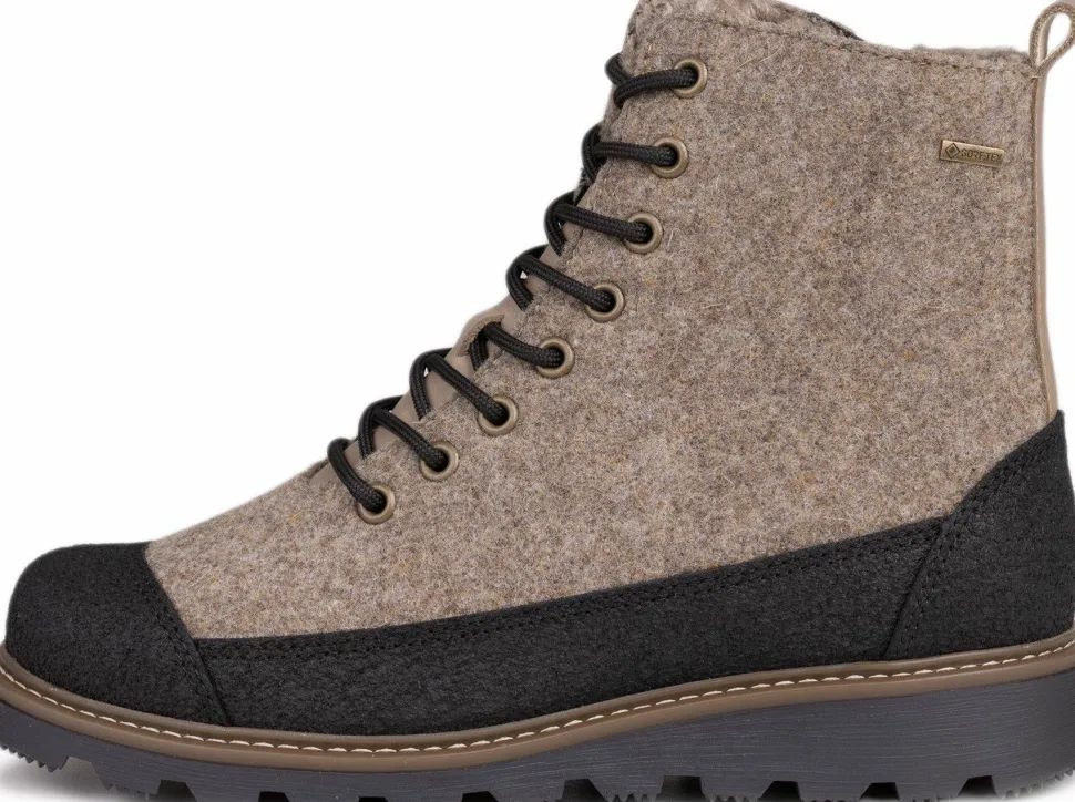 Pomar Women's Perho GORE-TEX Ankle Boot Sand Felt/pu-suede