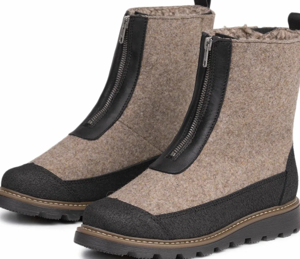 Pomar Women's Unari GORE-TEX Ankle Boot Sand Felt/pu-suede