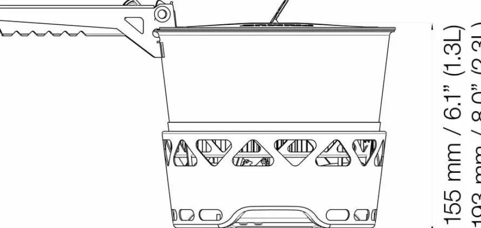 Primus Primetech Stove Set II 2x2.3L W. Pan No Color