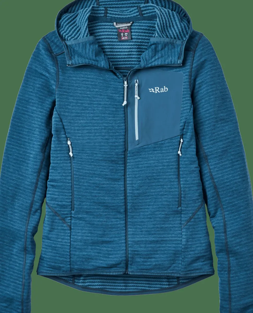 Rab Women's Ascendor Light Hoody Tempest Blue