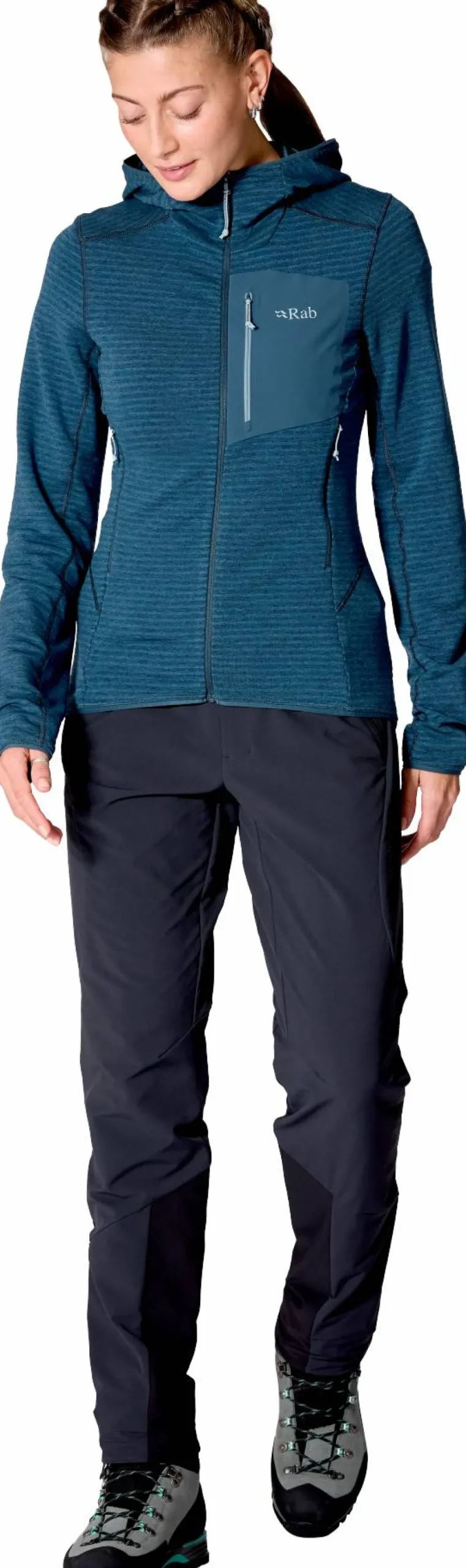 Rab Women's Ascendor Light Hoody Tempest Blue