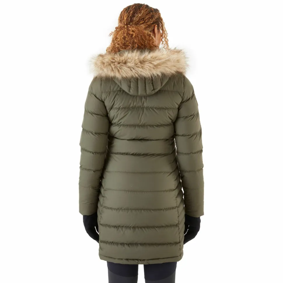 Rab Women's Deep Cover Down Parka Army