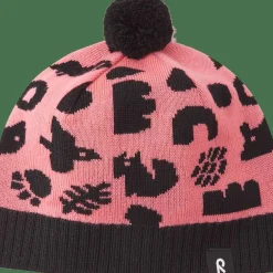 Reima Kids' Beanie Kuviot Pink Coral