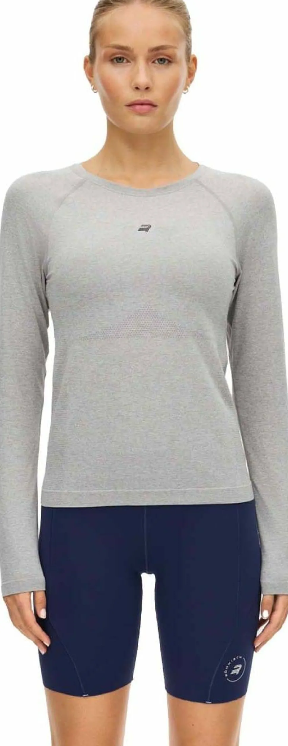 Röhnisch Seamless Flex Long Sleeve Grey Melange