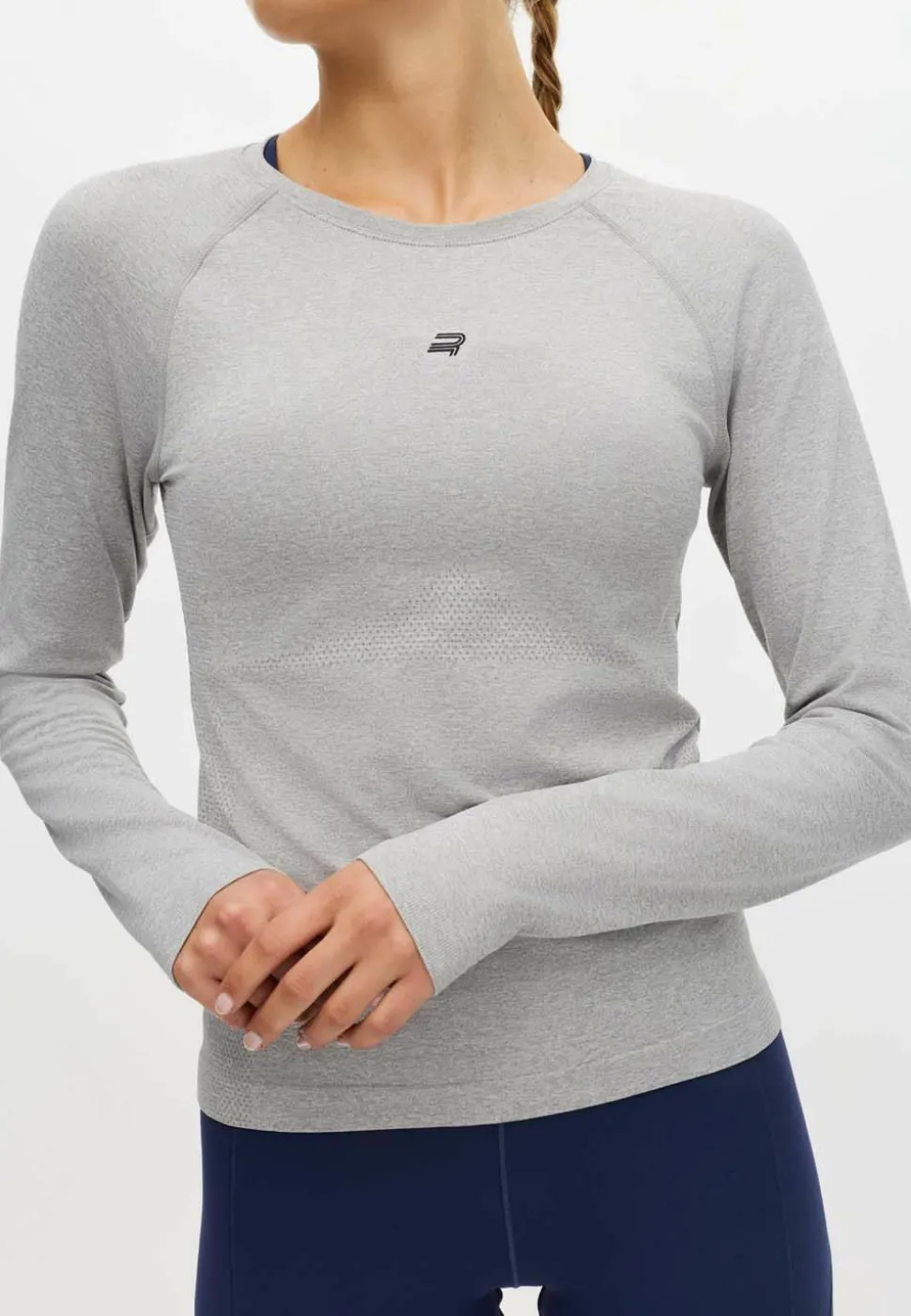 Röhnisch Seamless Flex Long Sleeve Grey Melange