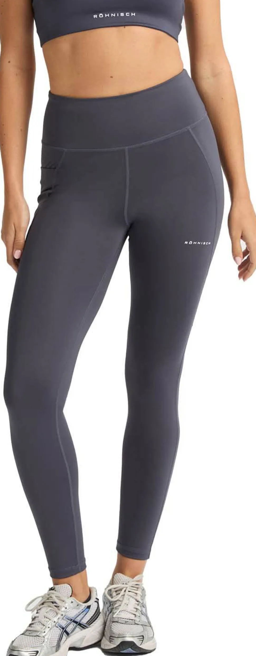 Röhnisch Women's Flattering High Waist Tights Dk Grey Plum