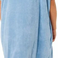 Rip Curl Brand Hooded Poncho Faded Denim