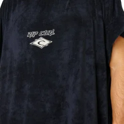 Rip Curl Classic Surf Hooded Towel Poncho Black/Off White