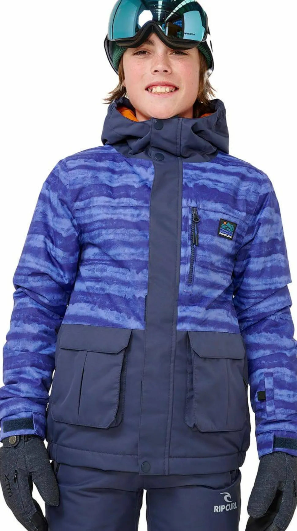 Rip Curl Kids' Anti-Series Snake Jacket 10K/10K Navy