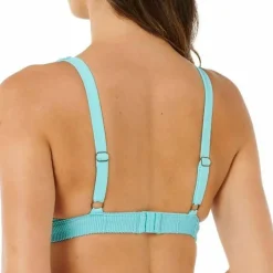 Rip Curl Women's Vibe Surf Multi Fit V Neck Bikini Top Sea Blue
