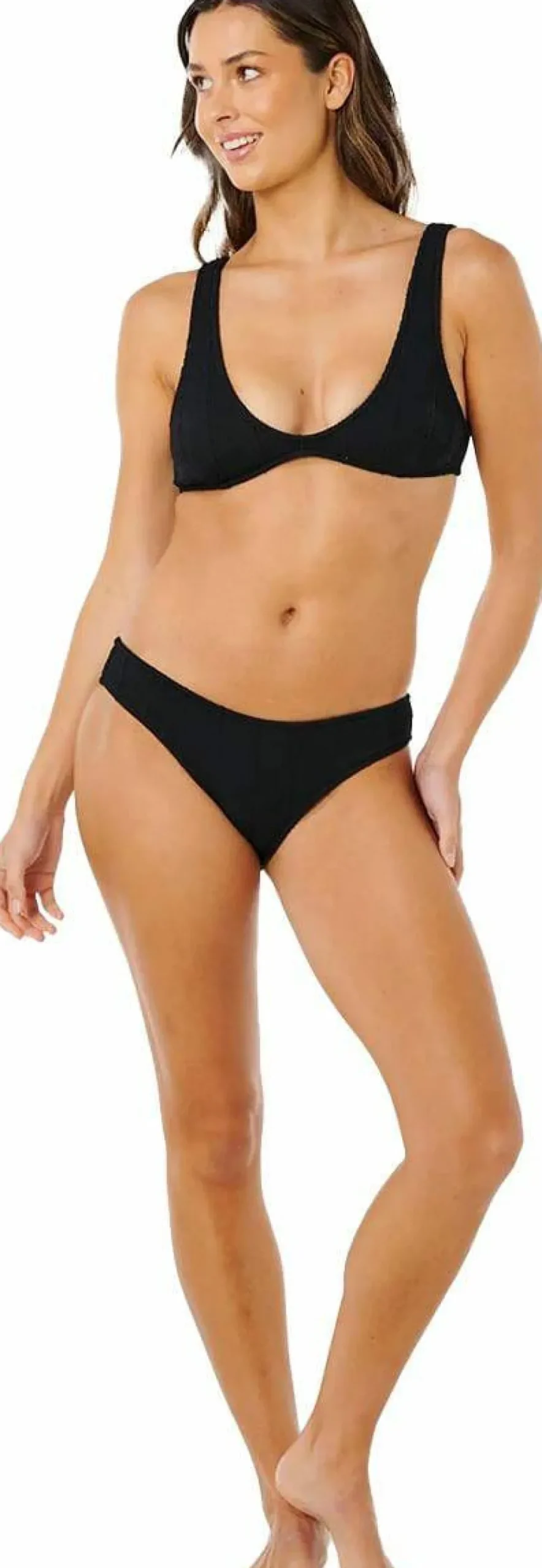Rip Curl Women's Vibe Surf Bralette Bikini Top Black