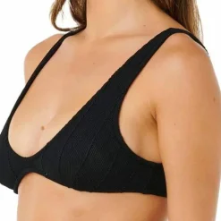 Rip Curl Women's Vibe Surf Bralette Bikini Top Black