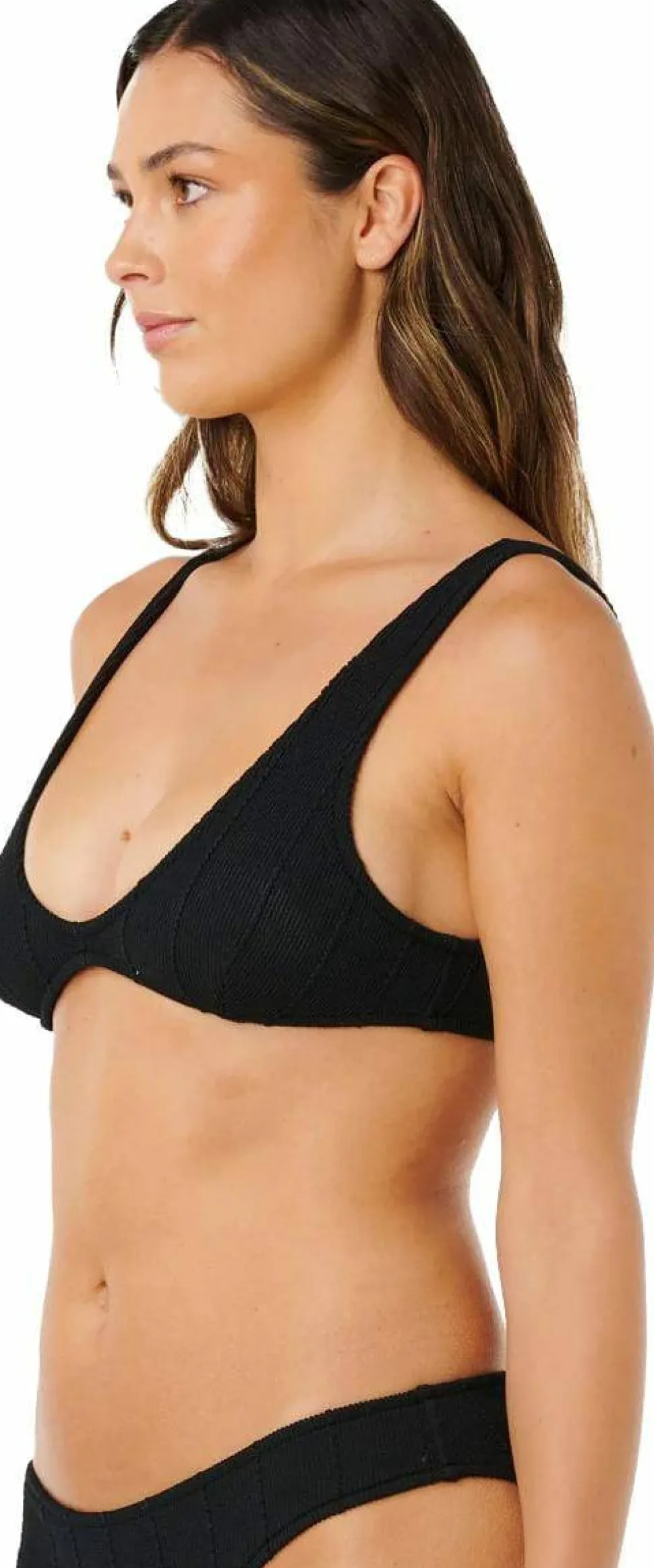 Rip Curl Women's Vibe Surf Bralette Bikini Top Black