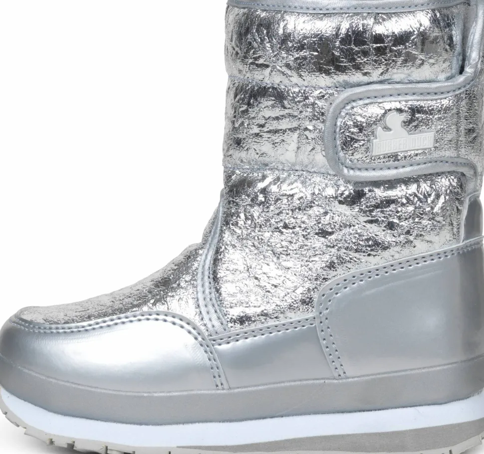 Rubberduck Kids' Cracked Metallic Silver